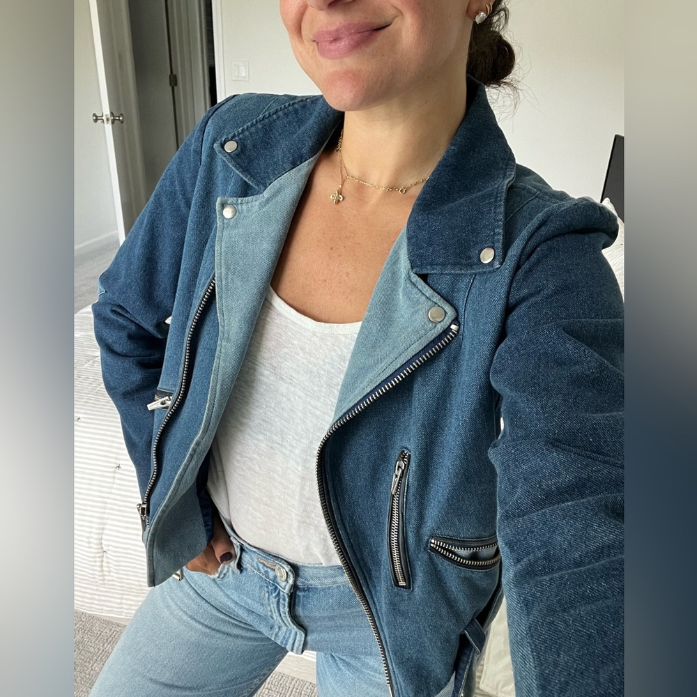 VEDA Denim Patchwork Jacket - M
